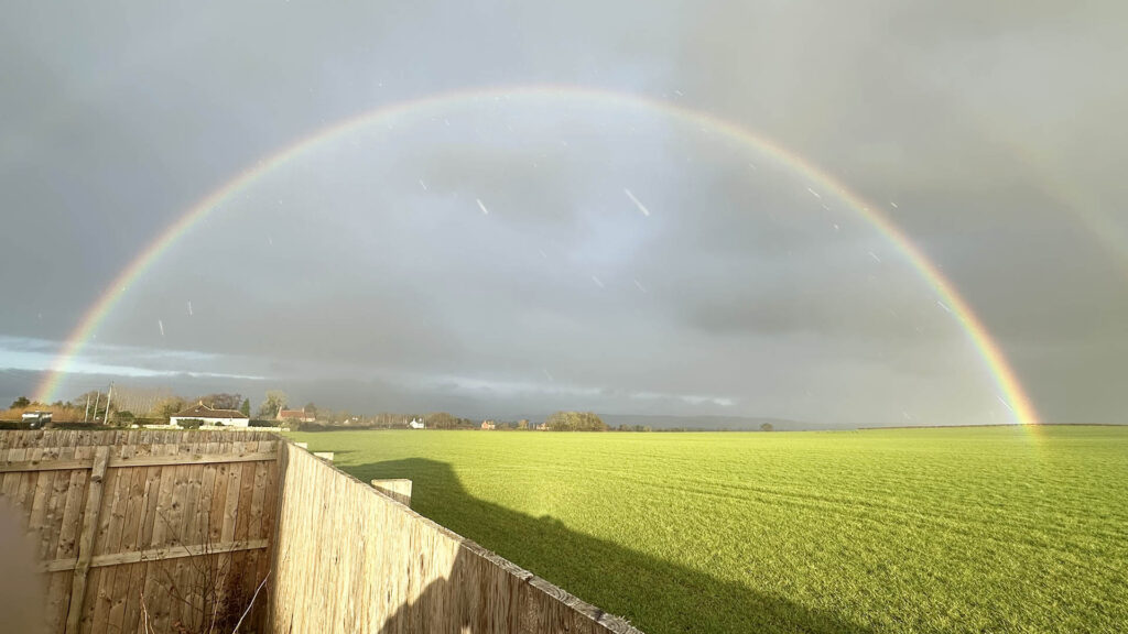 rainbow over little hutton